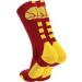 MadSportsStuff Basketball Crew Socks - Cardinal Red/Gold - Made in USA - Youth & Adult Sizes - Buy Online on GoSupps.com