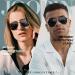 Joopin Polarised Al-Mg Metal Frame Sunglasses | UV Protection Double Bridge Aviation Sunglasses for Men and Women - B01-Black/Black - Buy Online on GoSupps.com