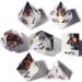 Mini Planet Handmade Sharp Edged DND Dice Set for TTRPG D&D - Polyhedral Dice Critical Role Goblin Glitter RPG Resin Hoard Dark Knight - Buy Online on GoSupps.com