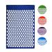 Acupress tower mat massage mat nail mat acupuncture 80x51 cm (dark blue): relaxation pain relief and pure relaxation for body and mind