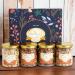 Ghasitaram Gifts Jaiccha Lohri Sweets Gachak hampers Lohri 4 jar Box of revadi til Almonds chikki and Peanuts