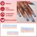 Mrcuvaryas 3D French Nails - Himmelblau Press On Nails | 24 Medium Length Soft Gel Tips | Full Cover Blue French Acrylic Fingernails for Women - Buy Online on GoSupps.com