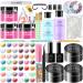 AJIMEI Acrylic Powder Acrylic Nail Kit for Beginners with Everything Acrylic Nail Powder Acrylic Nail Kit French Manicure Kit Acrylic Nail Kit for Beginners Nail Kit Acrylic Set (A15 set) Acrylic Nail Kit 3