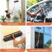 Eazer 2-in-1 Rotatable Window Squeegee Cleaner with 62'' Extension Pole - Telescopic Window Cleaning Kit for Indoor/Outdoor Glass - Buy Online on GoSupps.com