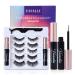 Vanalia Magnetic Eyelashes with Eyeliner Magnetic Eyelashes and Lashes Kit 3D 5D False Lashes  5 Pairs with Tweezers  Easy to Wear-No Glue Needed 5 Pair (Pack of 1)
