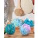 Aquior Shower Puff Loofahs Bath Sponge 60g/PCS - Extra Large Mesh Pouf for Big Full Lather - Green Blue Style01 - Buy Online on GoSupps.com