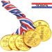 Gejoy 30 Pieces Gold Plastic Winner Award Medals - Olympic Style Metal Awards for Sports, Competition & Talent Shows - Perfect for Spelling Bee, Gymnastics, Birthdays - Classic Style - Buy Online on GoSupps.com