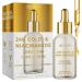 Clear Beauty 24K Gold & Niacinamide Serum For Face - Anti Aging Firming Hydration Tone & Radiance Care - Dermatologist Tested Korean Skin Care Vegan Clean Beauty - 1.69 Fl Oz