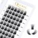 Eyelash single quewel individual eyelashes lashes d curl 16mm eyelash segments wide foundation individual eyelashes for eyes make-up diy eyelash extensions (of course 02-d-16mm) 1 piece (1 Pack) natural 02-d-16mm
