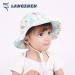 LANGZHEN Baby Girls Beach Sun Hat | Adjustable Wide Brim Toddler Hat with Chin Strap | Flamingo Print | 6-12 Months - Buy Online on GoSupps.com