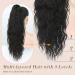 FESHFEN 26 inch Ash Brown Curly Wavy Drawstring Ponytail Extension - Clip in Synthetic Hairpiece for Women - Buy Online on GoSupps.com