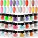 EBANKU Acrylic Powder Set  24 Colors Acrylic Powder Professional Acrylic Nail Powder for Nail Acrylic Extension  Nail Carving  Long-Lasting  No Nail Lamp Needed