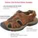 7Strobbs Men's Closed Hiking Sandals | Breathable Trekking & Beach Sandals | Size 41-45 | Light Brown - Buy Online on GoSupps.com