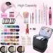 Double-Layer Nail Polish Organizer Case with UV Nail Lamp Storage - Holds 30 Bottles | Black - Buy Online on GoSupps.com