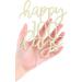 LOVENJOY Happy 100 Days Cake Topper Gold Glitter Baby Boy Girl One Hundred Days Baby Shower Party Cake Decoration Shiny Gold Colour - Buy Online on GoSupps.com