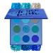 MAKI YIKA Blue Eyeshadow Palette  Mothers Day 9Color Blue Eye Shadow Matte Shimmer Eye Makeup Palette  Long Lasting Pigmented Pressed Powder Eyes Makeup Palette (Blue)