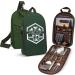 BOMKI Grilling and Camping Cooking Utensils Set for The Outdoors BBQ - Camping Utensil Set Camping Kitchen Set Cookware Accessories with Case Camping Essentials Camping Stuff Camp Cooking Set Green