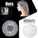 SATINIOR 50-Pack Lengthen Disposable Shower Caps for Women with Big, Thick, and Long Hair - Waterproof Elastic Bath Hair Caps for Travel, Spa - Individually Wrapped - Buy Online on GoSupps.com