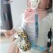 Personalized Baby Dummy Chain with Name | Custom Plush Toy Dummy Clips Adapter | Adjustable Soother Clip for Boys & Girls | Gray Pacifier Holder - Buy Online on GoSupps.com