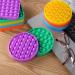 Lyft Livin Teether Push Pop Silicone Toy for Babies & Toddlers - Purple Square | Sensory Poppers for Autism & Motor Skill Development - Buy Online on GoSupps.com