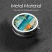 Beach & Cocktails Portable Metal Pill Box - Round Mini 3-Compartment for Travel | Small Pills Organizer - Buy Online on GoSupps.com