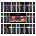 Jim&Gloria Face Paint 32 Colors with Metallic Neon Bulk Body Paint Kit For Christmas Stocking Stuffers Gift Costume Makeup Cosplay Face Painting Party For Kids And Adults, Safe Body Marker Pens