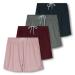 Real Essentials 4 Pack: Womens Active Athletic Performance Mesh Shorts with Pockets (Available in Plus Size) Standard Large Set K