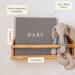 Peachly Baby Boy Memory Book | Planes & Trains First Year Keepsake | Simple Grey Linen Scrapbook for Boy Milestones - Buy Online on GoSupps.com