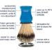 Men-U DB Premier Synthetic Bristles Shaving Brush Blue - High-Quality Grooming Essential - Buy Online on GoSupps.com