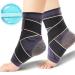 JL PJQIANG Copper Ankle Brace (1 Pack) Breathable Ankle Compression Socks for Women&Men  Adjustable Foot Sleeve Socks for Plantar Fasciitis Relief M