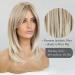 Long Layered Blonde Wig with Bangs - Synthetic Hair - Mixed Blonde - Buy Online on GoSupps.com