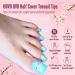 NOVO OVO Fake Toe Nail Tips Soft Gel Toenail Extension Half Cover Prefiled Square Clear Double Matte C Curve Longtoes Claw for Pedicure Acrylic Press on for Salon Toenails x 15 Sizes 240 Pcs in Box half cover toe nail tips 240 - Buy Online on GoSupps.com