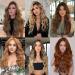 MORICA 20 Inch Invisible Wire Hair Extensions | Auburn Halo Hairpiece - Long Wavy Synthetic Hair | Adjustable Size & 4 Secure Clips for Women - Buy Online on GoSupps.com