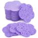 50-Count Compressed Flower Shaped Face Sponges | Disposable & Reusable | Exfoliating Facial Wash Sponge | Purple - Buy Online on GoSupps.com