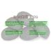 Organic Konjac Sponge Set for Natural Exfoliation & Deep Pore Cleansing - 5 Piece Pack with Activated Charcoal - Buy Online on GoSupps.com