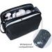Water-Resistant Large Toiletry Bag for Men & Women - Black Dopp Kit for Travel, Cosmetic & Makeup Organizer, Shaving & Shower Kit - 11.2x 7.9x 6.3 - Buy Online on GoSupps.com