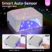 UV LED Nail Lamp 96W - Professional Quick Dry Curing Light for Salon & Home | 4 Timer Settings Auto Sensor A-white Sparkly Gel Polish Dryer - Buy Online on GoSupps.com