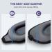 Boniesun Blackout Eye Mask for Side Sleepers - Ultra Thin 3D Contoured Sleep Mask in Skin-Friendly Lycra Fabric - Grey - Buy Online on GoSupps.com