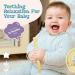 Mothby Teething Sticks for Babies Pack of 5 | Premium Food Grade Silicone | 6.3 Inches Long | Includes 2 Cleaning Brushes Straws | Safe for 3-12 Months Old Babies | Refrigerator & Dishwasher Safe - Buy Online on GoSupps.com