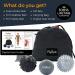 Plyopic Massage Ball Set for Deep Tissue Muscle Recovery, Myofascial Release, Trigger Point Therapy, and Plantar Fasciitis Relief - Gray - Buy Online on GoSupps.com