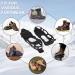 Ice Cleats for Shoes and Boots - 24 Steel Ice Snow Grippers with Adjustable Straps - Anti Slip Crampons for Men, Women, and Kids - Medium Size - Walk Traction Cleats for Walking on Snow and Ice - Buy Online on GoSupps.com