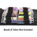 Mini Bead Tower Storage Unit - 6.5 Inches | Portable & Foldable Storage for Large and Small Bead Tubes | Clear Zippered Pouch Included - Buy Online on GoSupps.com
