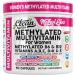 Methylated Multivitamin for Women Vitamins B6 Methyl B12 A B C D K E Folate Choline Omega 3 Thiamine Riboflavin Iron Iodine Magnesium Zinc Selenium Copper Calcium 90 Capsules by Clean Nutra - Buy Online on GoSupps.com