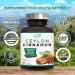 Ceylon Cinnamon Capsules 1800mg - Extra Strength Certified Organic True Cinnamon Powder Formula for Energy & Heart Support Bottled in USA Non-GMO Gluten Free Sugar Free Supplement 180 Capsules 180 Count (Pack of 1) - Buy Online on GoSupps.com