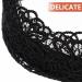Minkissy Black Lace Hair Hoop Broadside Lace Headband Wide Hair Hoop Floral Lace Headband Gothic Lace Headband for Women Girls (Black) - Buy Online on GoSupps.com