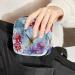 Stylish Menstruation Pad Bag with Zipper | Women's Napkin & Tampon Organizer | European Flower Design - Buy Online on GoSupps.com