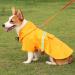 Petcute Waterproof Dog Rain Coat | Windproof Reflective Jacket for Small Medium & Large Dogs | Adjustable 5XL Yellow Rainwear - Buy Online on GoSupps.com
