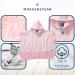 Morning Star Badeponcho for Kids - 100% Cotton Oeko-Tex Baby Bathing Towel for Girls & Boys (Pink 1-3 Years) - Buy Online on GoSupps.com