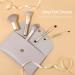 SIXPLUS Travel Makeup Brushes Set with Case - 5Pcs Double Ended Professional Brushes in Champagne Gold - Ideal for Foundation, Blush, Eyeshadow, Eyebrow & Lip - Portable Storage Bag - Best Gift Kit - Buy Online on GoSupps.com