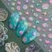 5 Sheets 5D Embossed Seashell Starfish Nail Art Stickers - Self-Adhesive Marine Life Decals for Summer DIY Nail Designs - Buy Online on GoSupps.com